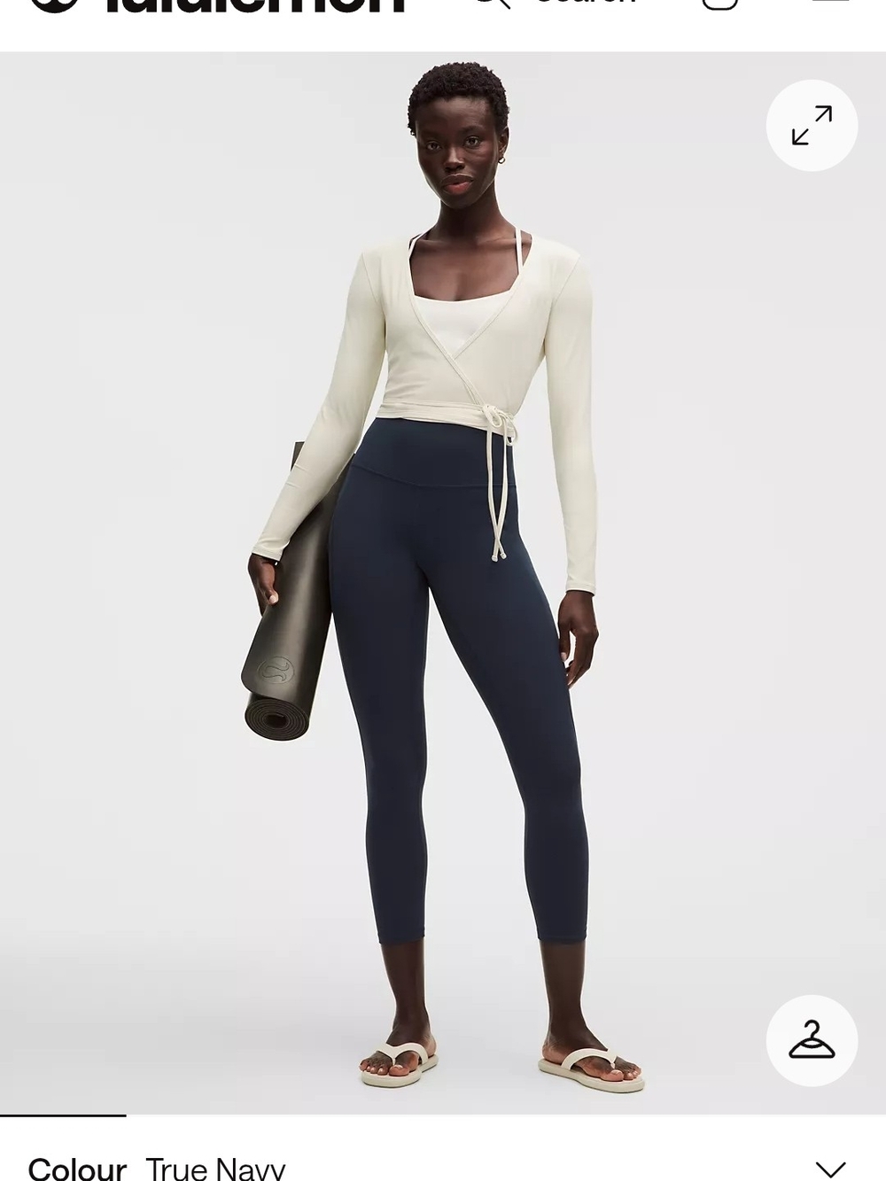 lululemon athletica True Navy High-Rise 7/8 Leggings